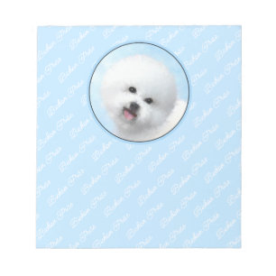 Bloc-note Peinture Bichon Frise - Cute Original Chien Art