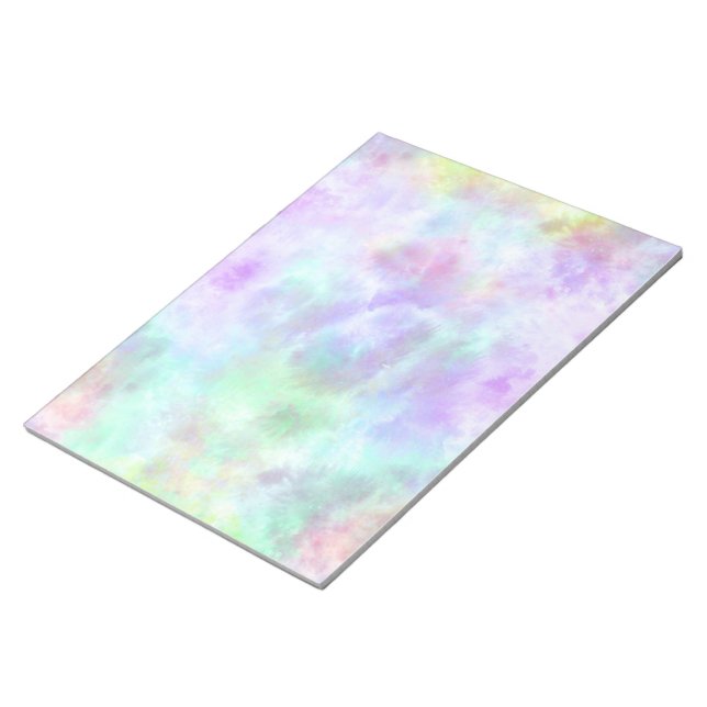 Bloc-note Peinture d'aquarelle Pastel Rainbow Cravate-Dye (Incliné)