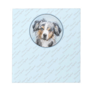 Bloc-note Peinture de berger américaine miniature - Chien Ar