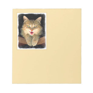 Bloc-note Peinture de chat Mad - Cute Original Cat Art