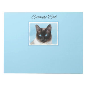 Bloc-note Peinture de chats de Siamese - Cute Original Cat A