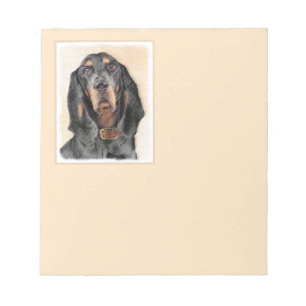 Bloc-note Peinture en noir et blanc - Art original Chien