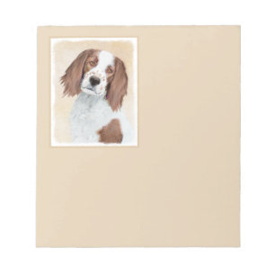 Bloc-note Peinture en Setter rouge et blanc irlandais - Art 