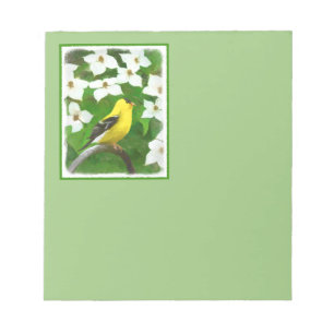 Bloc-note Peinture Goldfinch - Cute Original Chien Art