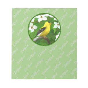 Bloc-note Peinture Goldfinch - Cute Original Chien Art