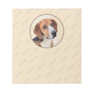 Bloc-note Peinture Harrier - Joli art original chien