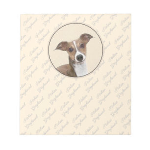 Bloc-note Peinture italienne Greyhound - Cute Original Chien
