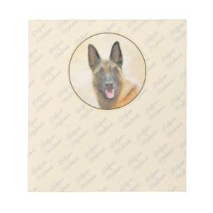Bloc-note Peinture Malinoise belge - Cute Original Chien Art