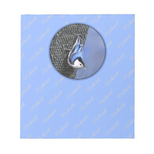 Bloc-note Peinture Nuthatch à poitrine blanche Art original