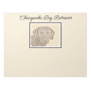 Bloc-note Peinture originale de chien par Retriever de Chesa