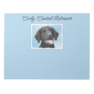 Bloc-note Peinture Retriever recouverte de boue - Art Chien