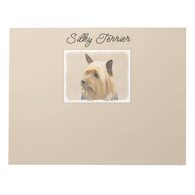 Bloc-note Peinture Silky Terrier - Cute Original Chien Art N (Devant)