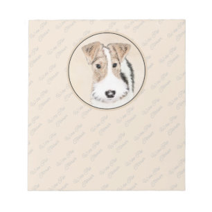 Bloc-note Peinture Terrier de Renard de fil - Cute Original