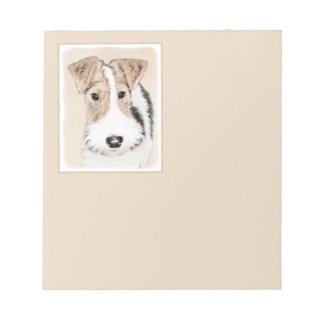 Bloc-note Peinture Terrier de Renard de fil - Cute Original  (Devant)