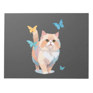 Bloc-note Peinture vectorielle chat adorable amusant jouer p