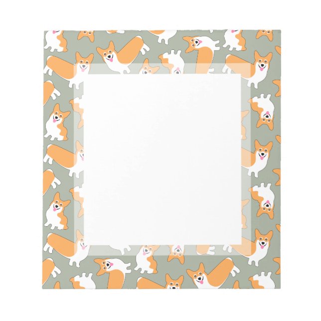 Bloc-note Pembroke Welsh Corgi Motif (Devant)
