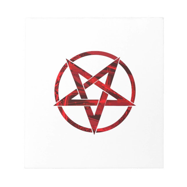 Bloc-note Pentagramme du Diable Rouge (Devant)