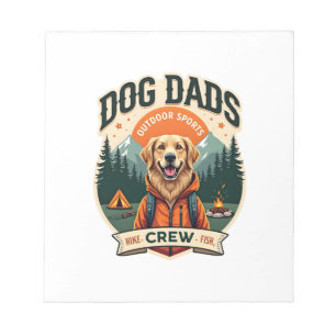 Bloc-note Pères de chien vintage Équipe de sports de plein a