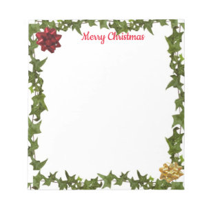 Bloc-note Personalized 5.5 x 6" Christmas Note Pad