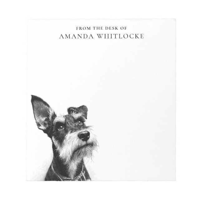 Bloc-note Personalized Schnauzer (Devant)