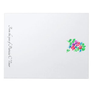 Bloc-note Personnalisable Joli Bouquet Floral Note Pad