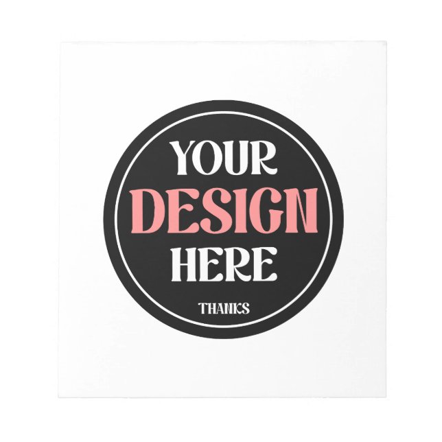 Bloc-note Personnalisable, moderne, élégant et intemporel (Devant)