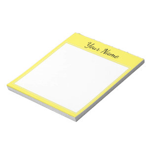 Bloc-note Personnalisation jaune