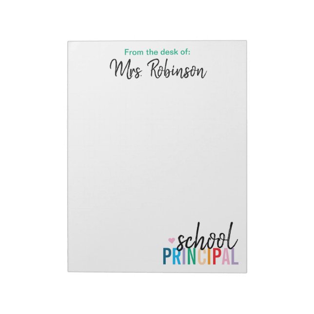 Bloc-note Personnalisé à partir du bureau du directeur de l' (Tourné)