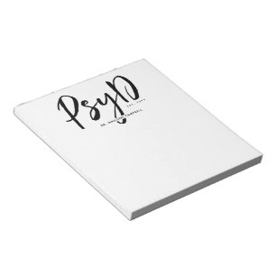 Bloc-note Personnalisé Elegant PsyD Docteur en Psychologie