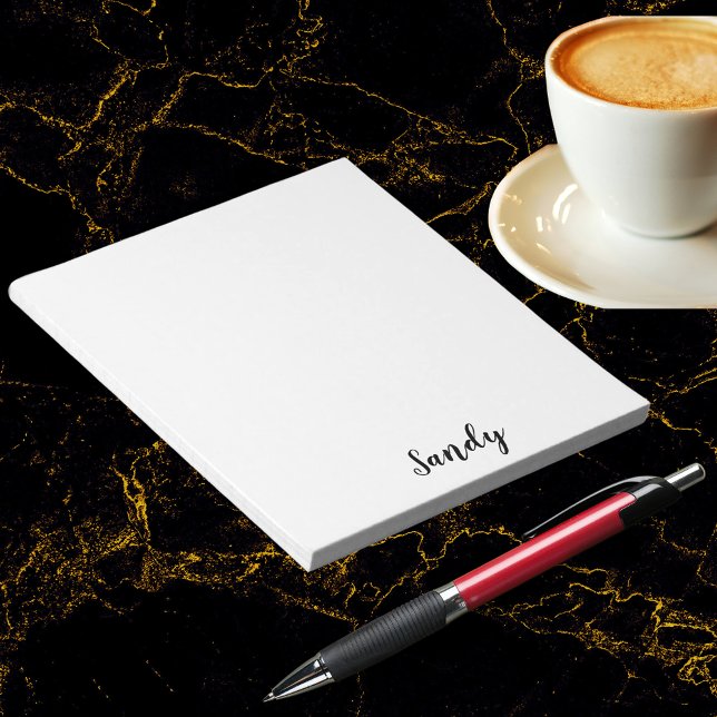 Bloc-note Personnalisé Nom Citation Photo Oeuvre Petit (Custom Personalized Name Quote Photo Artwork Small Notepad)