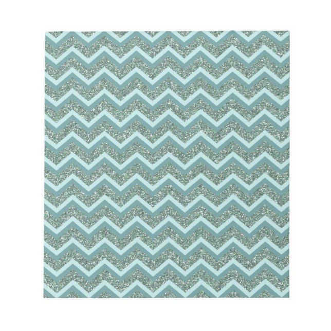 Bloc-note Personnalisez cette Parties scintillant Turquoise  (Devant)
