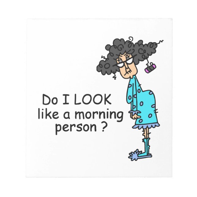 Bloc-note Personne Du Matin (Devant)