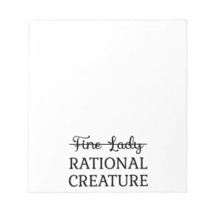 Bloc-note Persuasion Jane Austen - Créature Rationnelle I