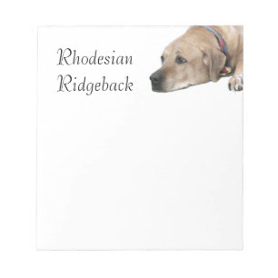 Bloc-note Pet Rhodesian Ridgeback Dog Picture