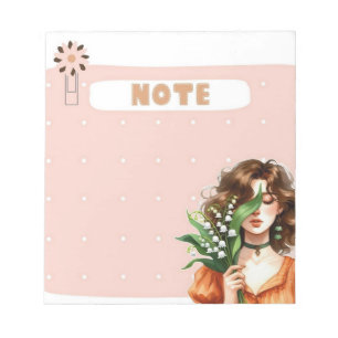 Bloc-note Pétale & Polka : collection de notes de souris Whi