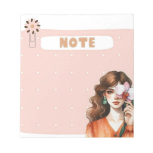 Bloc-note Pétale & Polka : collection de notes de souris Whi
