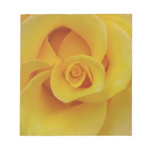 Bloc-note Pétales de rose jaune romantiques