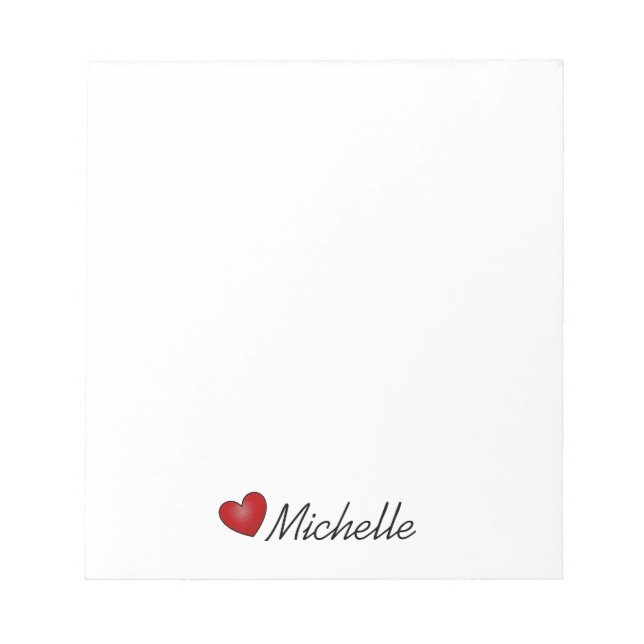 Bloc-note "Petit Coeur" (Devant)