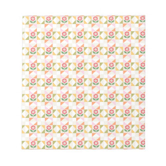Bloc-note Petite fleur rouge bloc de patchwork