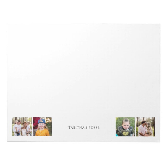 Bloc-note Photo personnalisée Collage "Posse du nom" mignonn (Devant)