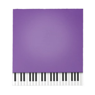 Bloc-note Piano Clavier Plaisir Violet 5.5x6 Musique