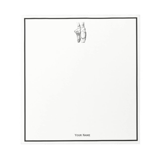 Bloc-note Pieds de danseuse sur pointe #1 (Devant)