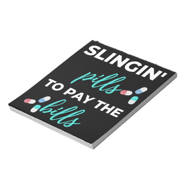 Bloc-note Pills de slingin pour payer les factures (Tourné)