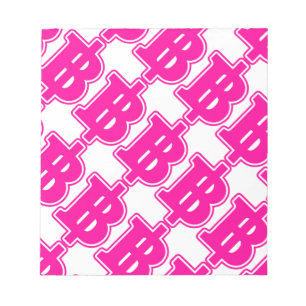 Bloc-note PINK BAHT SIGNER ฿ Thai Devise ฿