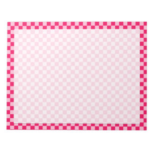 Bloc-note Pink Combination Classic Checkerboard par STaylor