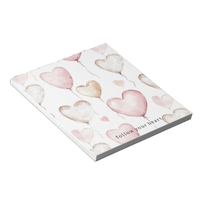 Bloc-note Pink Cream Hearts (Incliné)