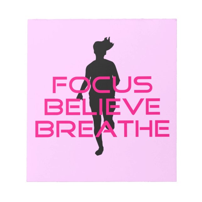 Bloc-note Pink Focus Croire Respirer (Devant)