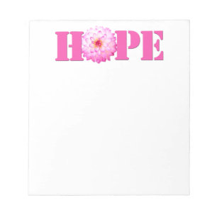 Bloc-note Pink HOPE Dahlia Photo Papeterie Note Pad