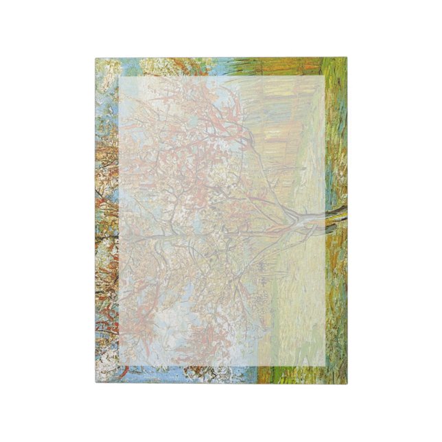 Bloc-note Pink Peach Tree in Blossom Reministion of Mauve (Tourné)