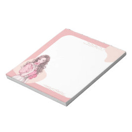 Bloc-note Pink Simple mignon Anime Boho Notepad
